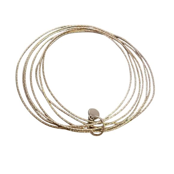 Silpada 925 Sterling Silver Lasting Impression Bangle Bracelets - Picture 1 of 9